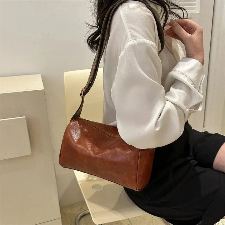 Elegante | Bolso Boston vintage de piel sintética: bandolera de moda
