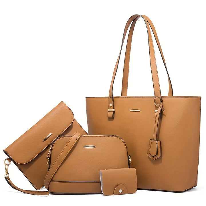 Juego | De 4 bolsos modernos de cuero