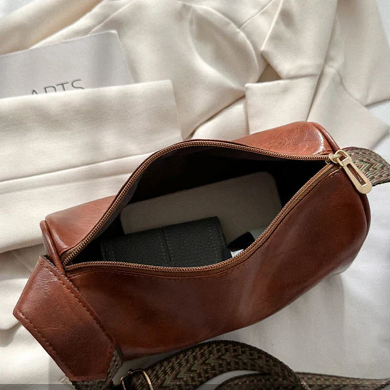 Elegante | Bolso Boston vintage de piel sintética: bandolera de moda