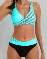 Mona | Bikini estampado en tonos cálidos que favorece