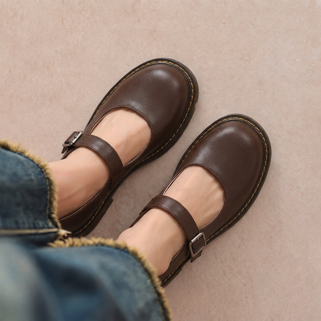 Alondra | Zapato Mary Jane de Suela Gruesa