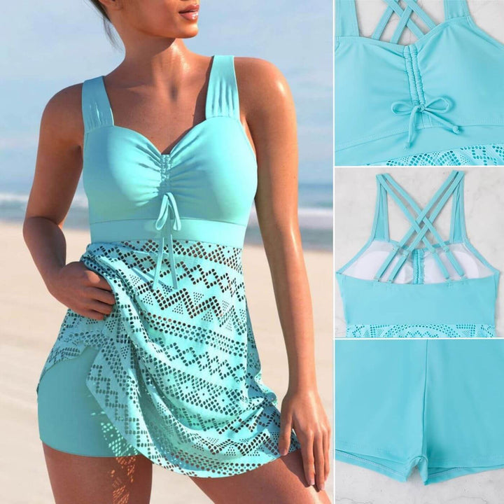 Grace | Vestido de baño Tankini con fruncidos