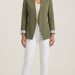 Ximena | Blazer de Corte Recto con Hombreras