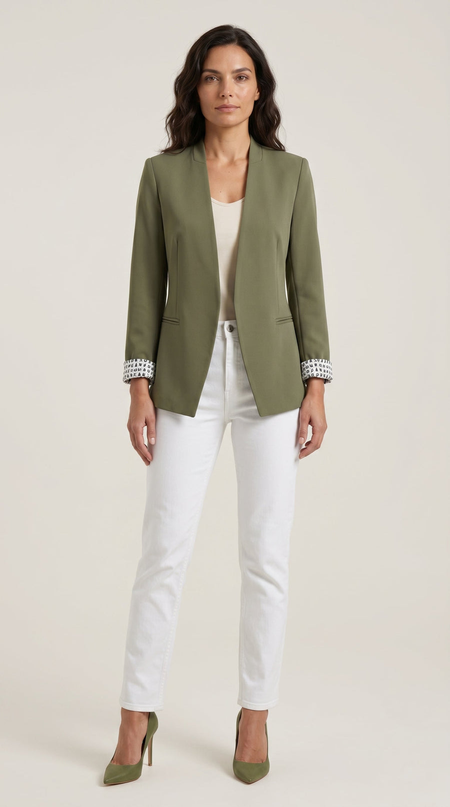 Ximena | Blazer de Corte Recto con Hombreras