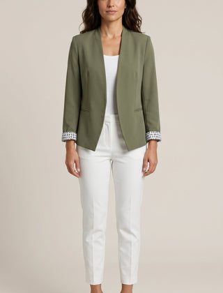 Ximena | Blazer de Corte Recto con Hombreras
