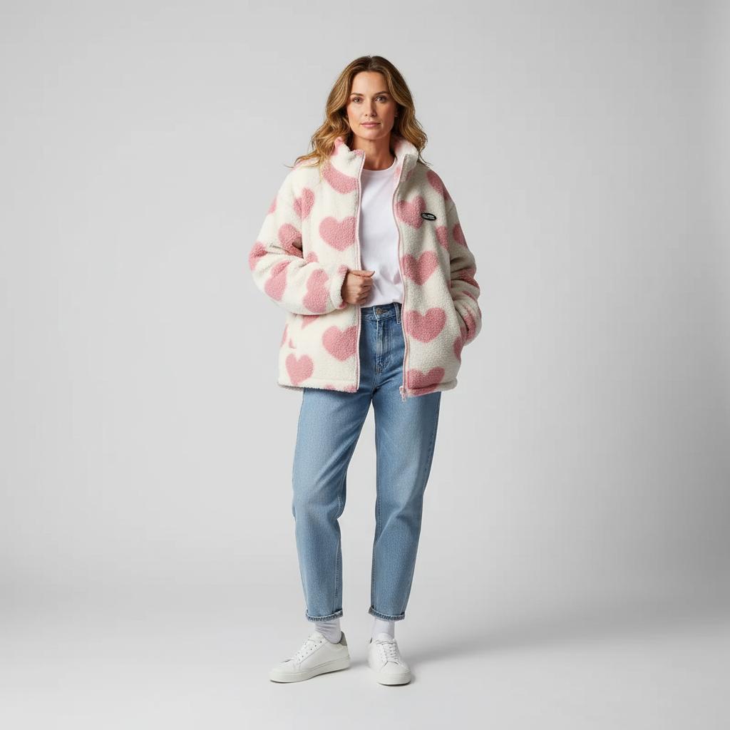 VogelMode | Chaqueta reversible con corazones