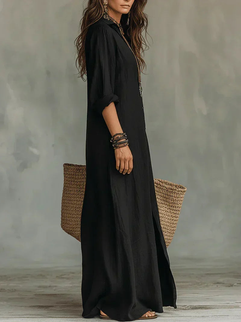 Alina | Vestido maxi sin esfuerzo con silueta favorecedora, versátil para el uso diario
