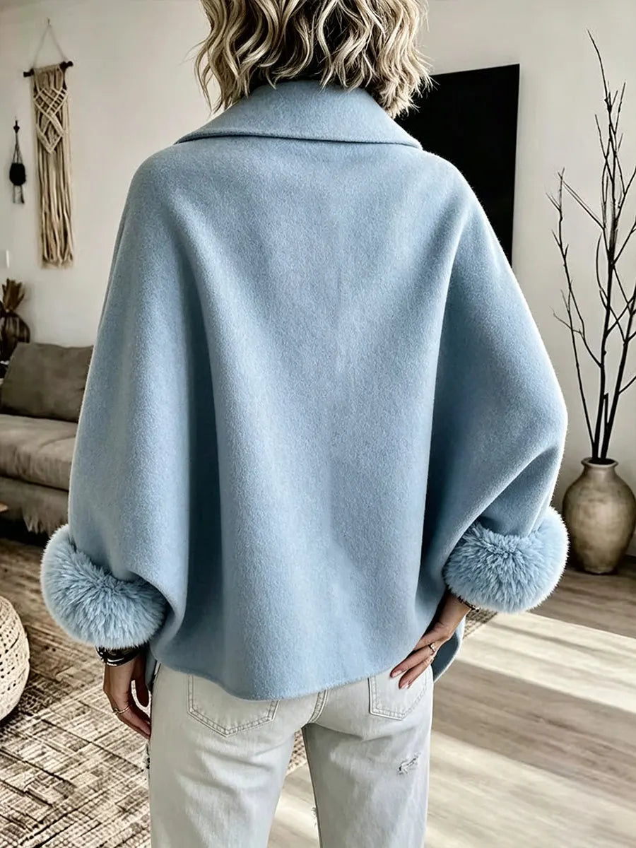 Celia | Chaqueta Elegante con Puños de Pelo Sintético