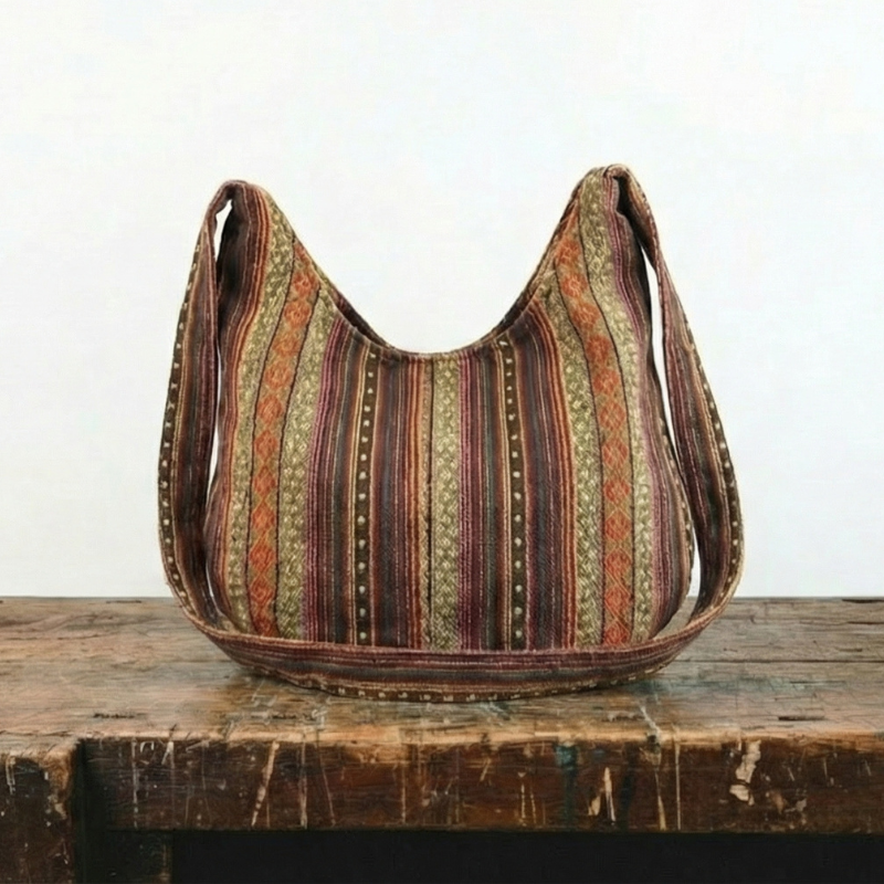 El espíritu bohemio de Maya | Bolso de hombro tejido