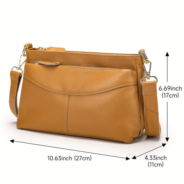 El estilo diario de Rina | Bolso bandolera con diseño de guijarros