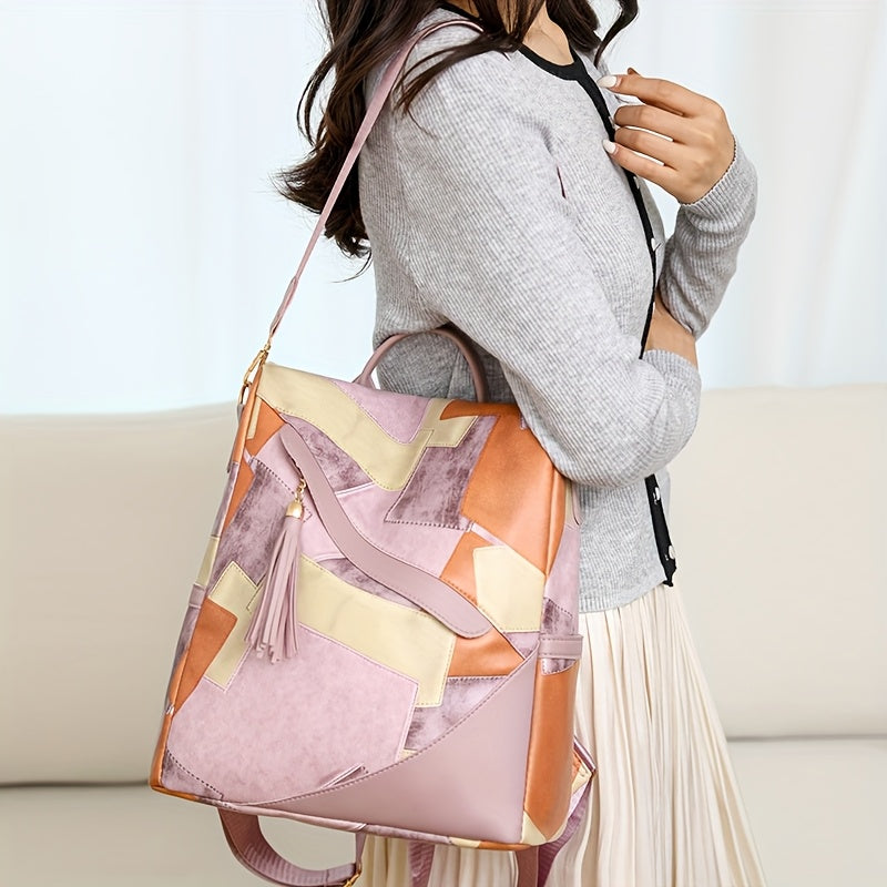 Petronilla | Mochila Antirrobo de Patchwork