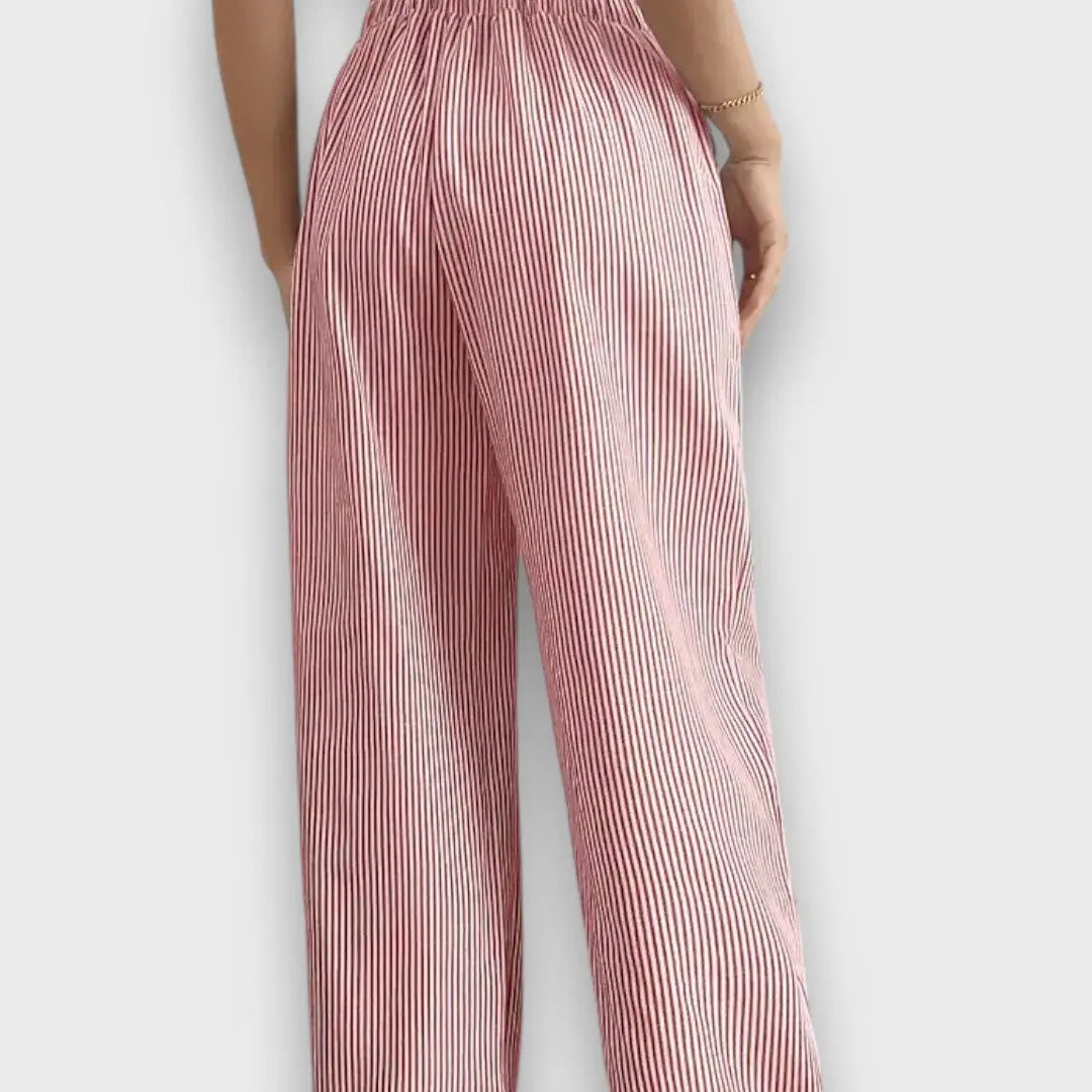 Karina – Pantalones de rayas finas