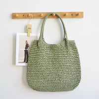 Matilde | Bolso Capazo de Ganchillo – Verde Salvia