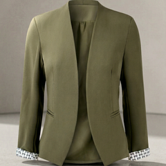 Ximena | Blazer de Corte Recto con Hombreras