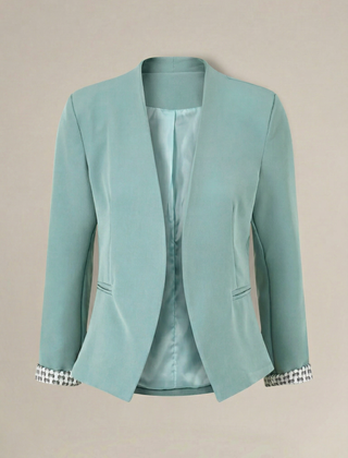 Ximena | Blazer de Corte Recto con Hombreras