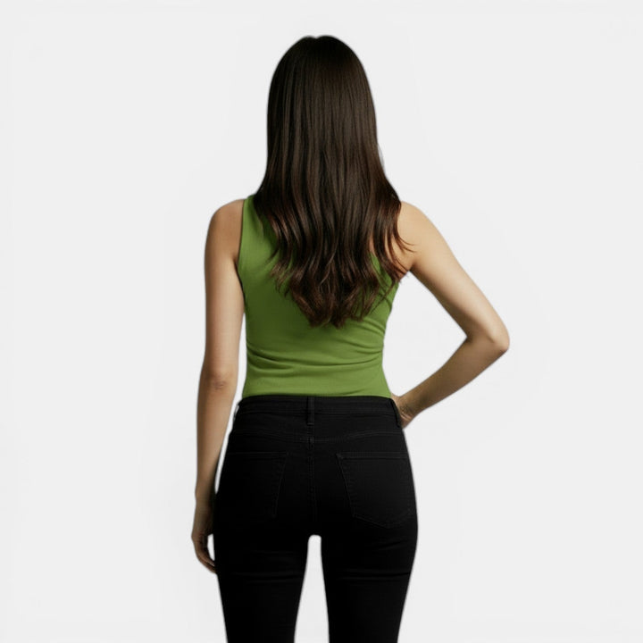 Top Cruzado Elegante Mujer Primavera Slim Fit Moda Chic