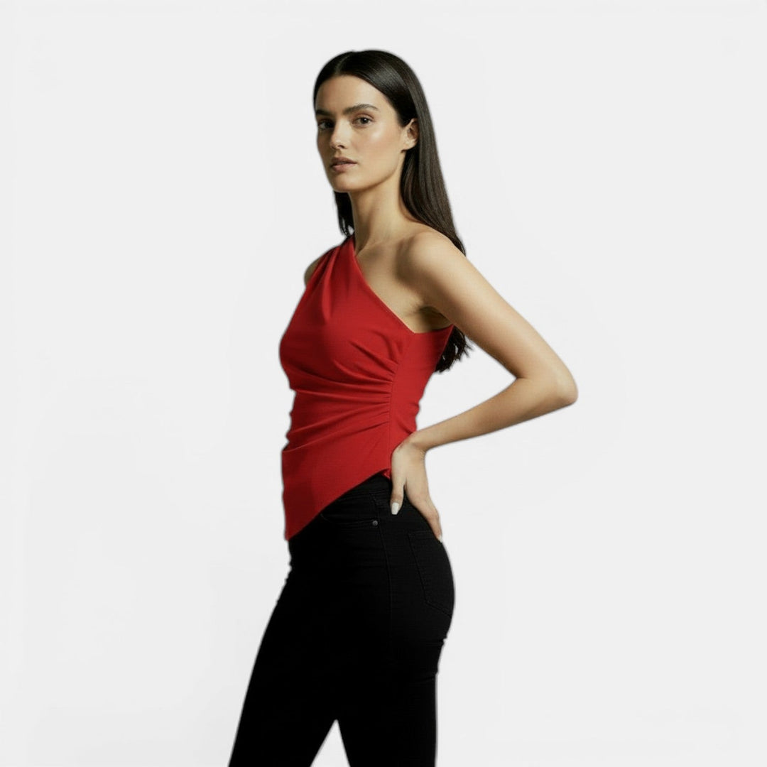 Top Cruzado Elegante Mujer Primavera Slim Fit Moda Chic