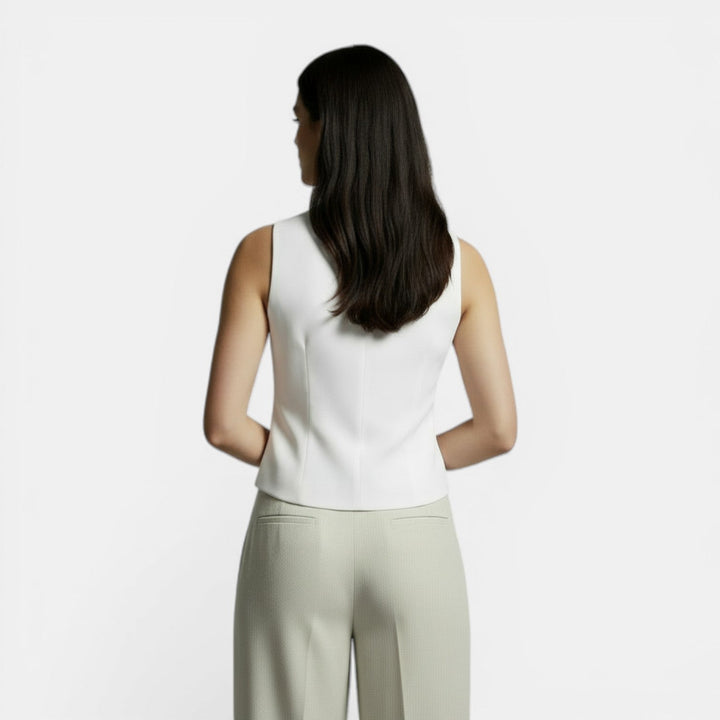 Chaleco Mujer Slim Fit Retro Elegante – Moda Casual y Sofisticada