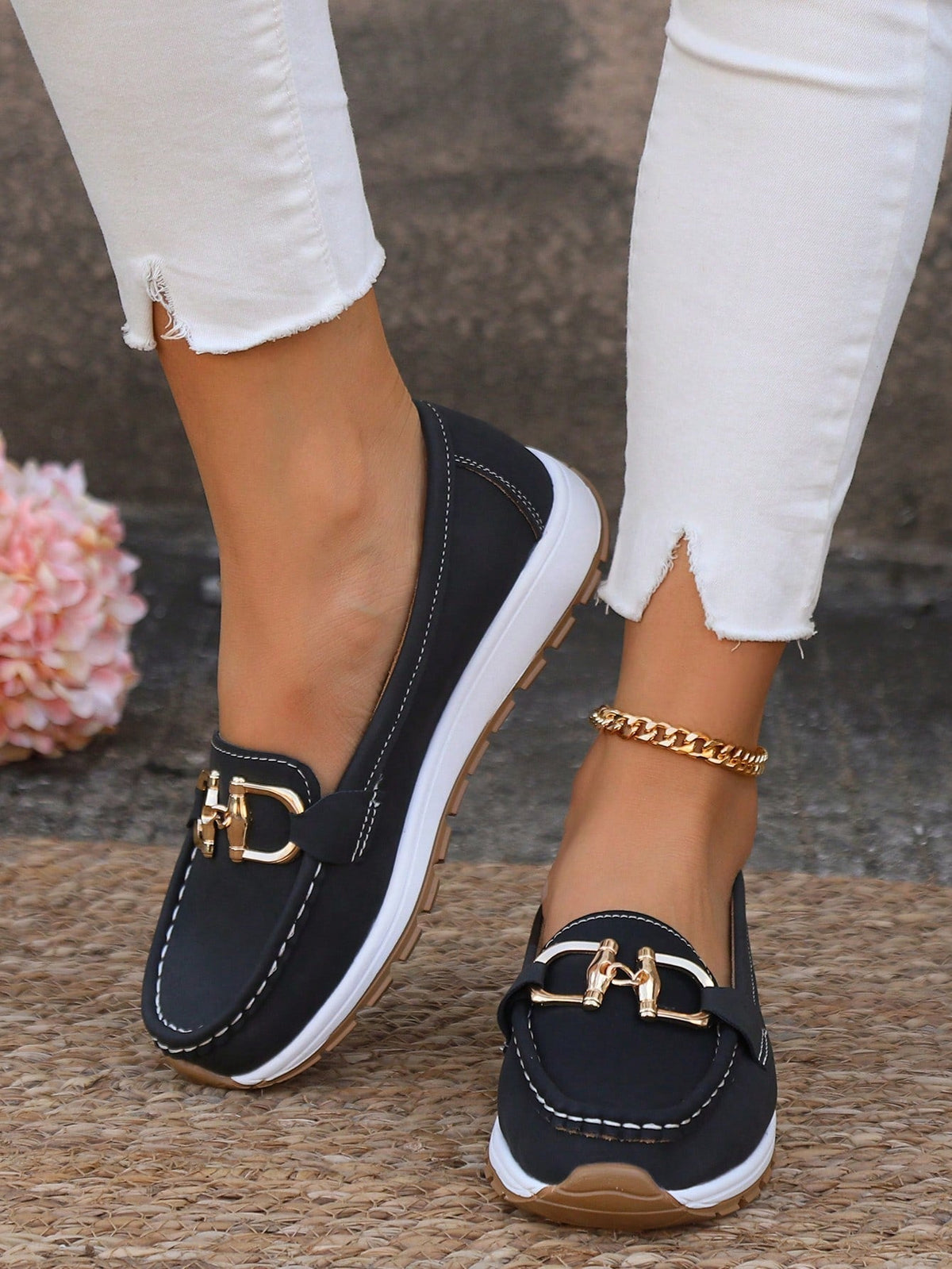 Daniela | Mocasines de Mujer con Plataforma y Hebilla
