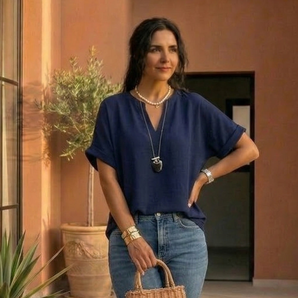 Daniela | Top ligero con escote en V