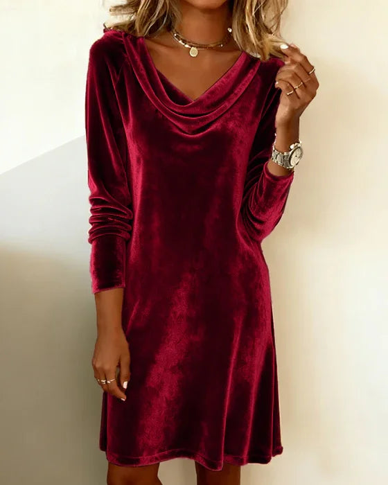 Frosina | Vestido Amplio de Terciopelo