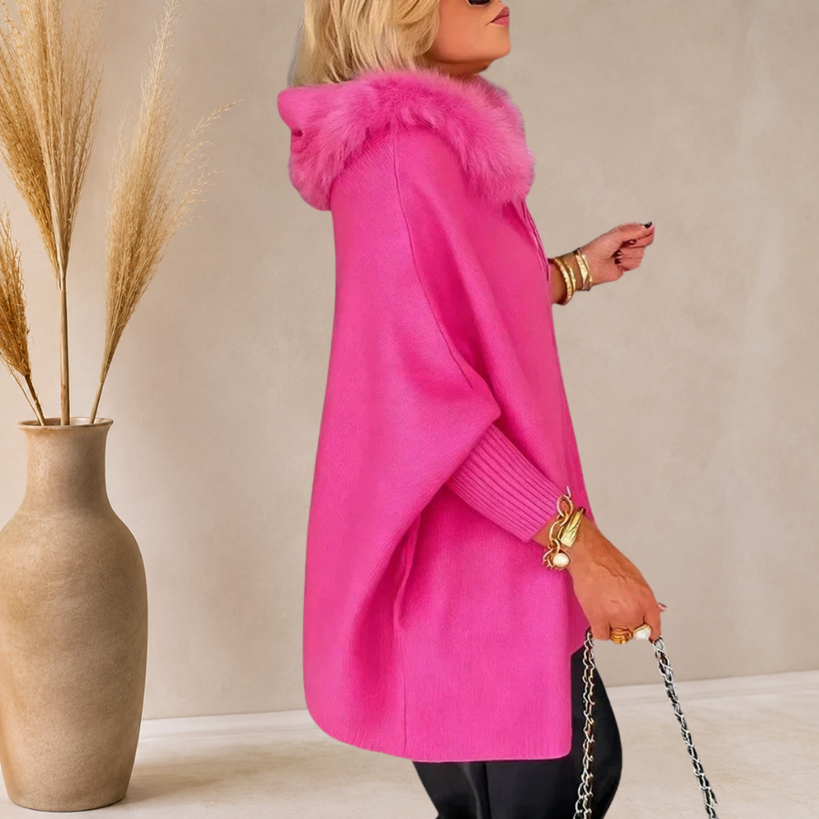 Irene | Chaqueta Capa Oversize con Capucha