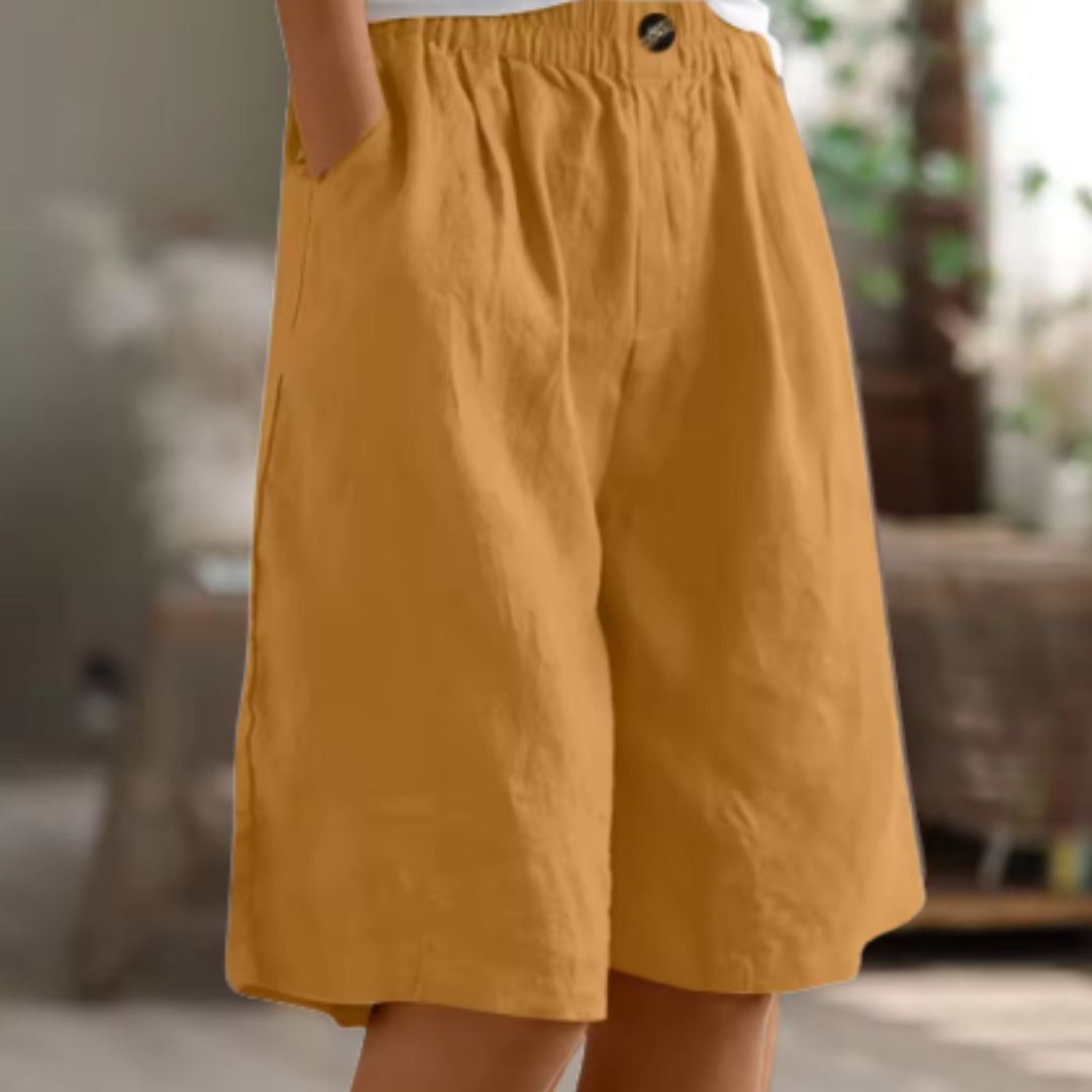 Louise | Pantalón corto de lino que no aprieta