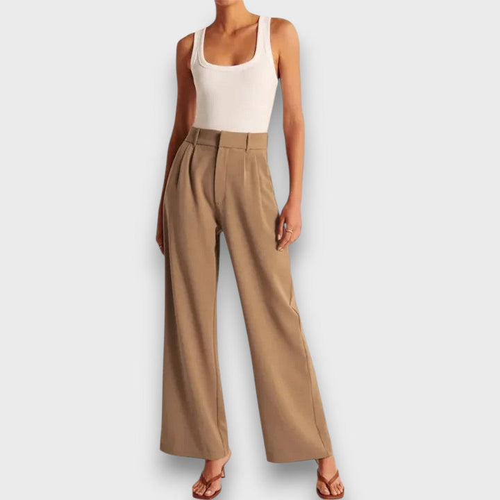Alva – Pantalones largos de cintura alta