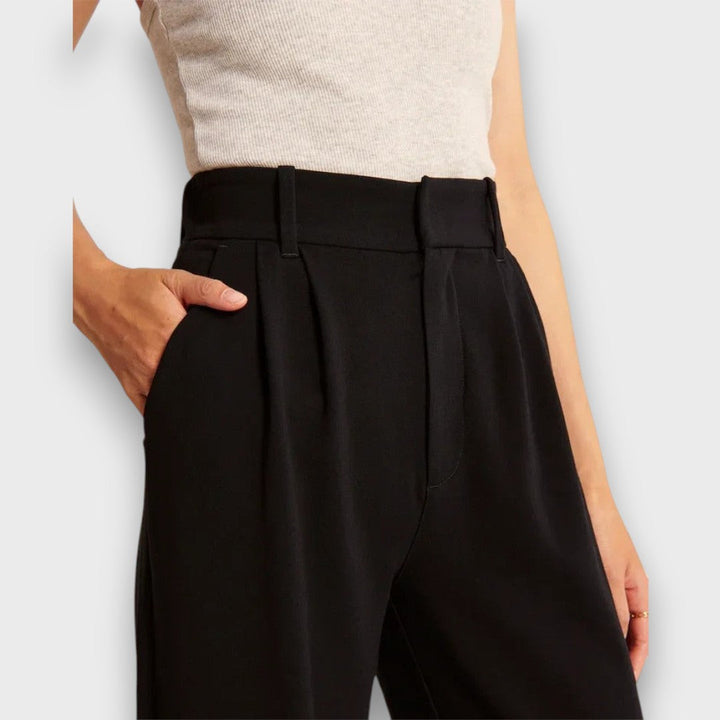 Alva – Pantalones largos de cintura alta