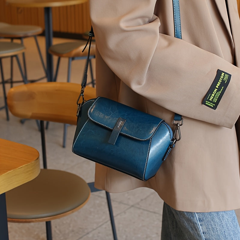 El lujo cotidiano de Lina | Bolso bandolera compacto de piel