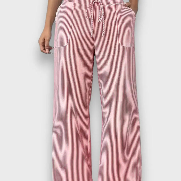 Karina – Pantalones de rayas finas