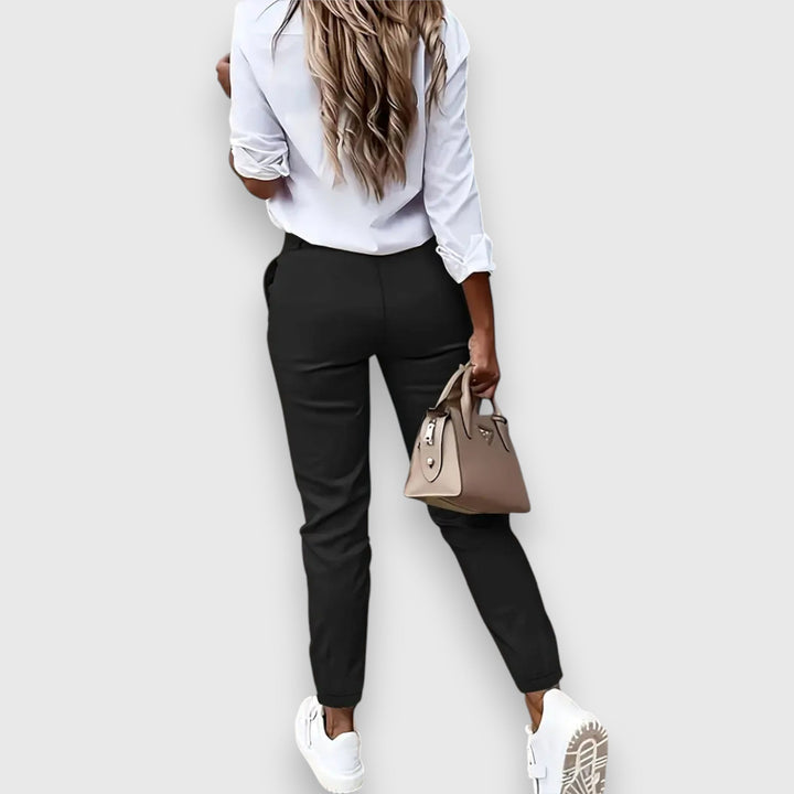 Lina – Pantalones jogger slim fit de estilo business