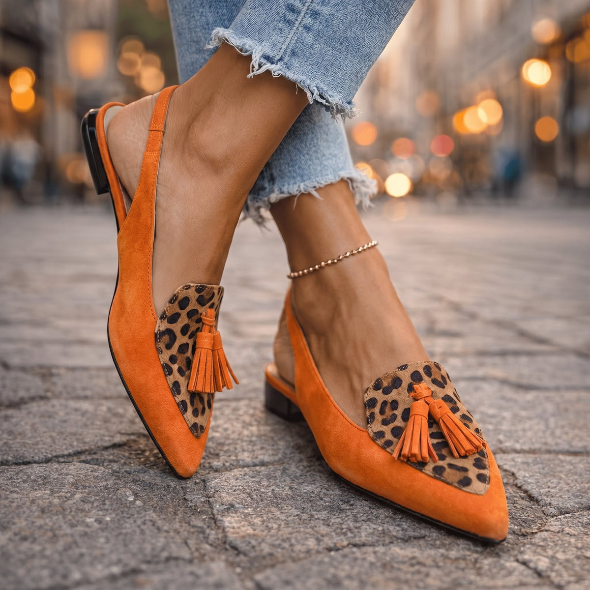 Elena | Sandalias de Mujer con Tiras y Flecos