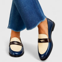 Francesca | Mocasines Bicolor de Mujer