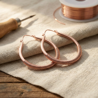 Pendientes de cobre Filamento