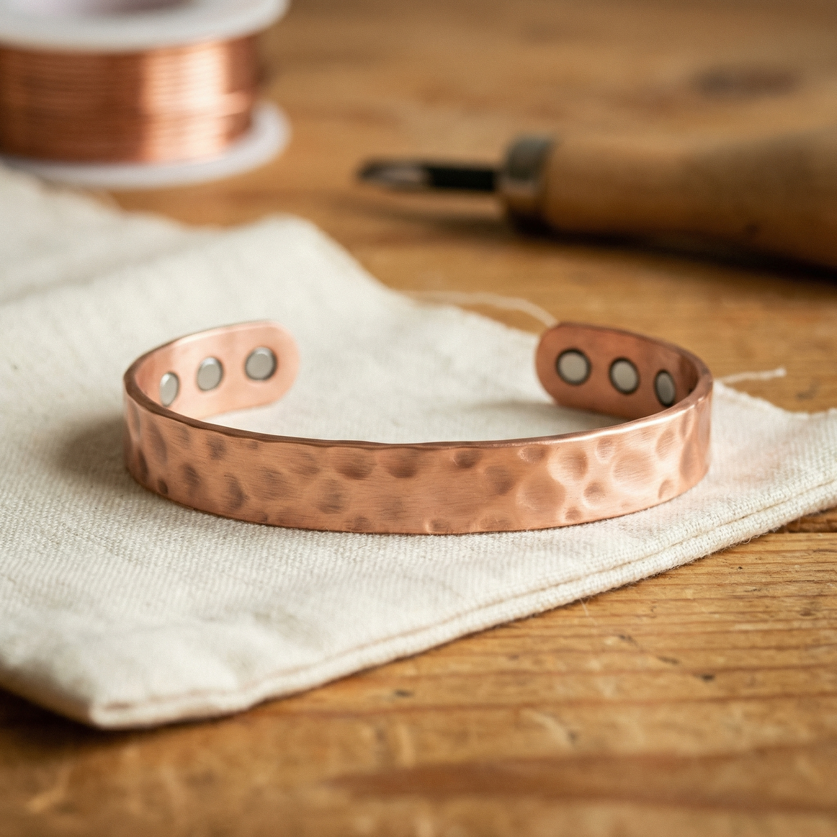 Pulsera de cobre Moteada