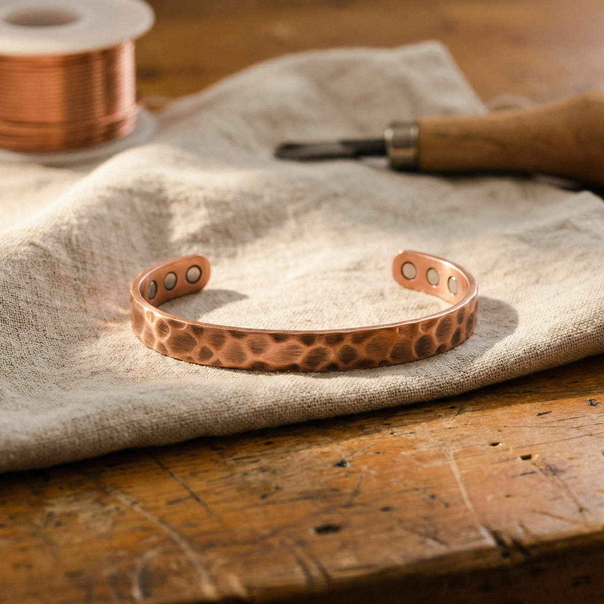 Pulsera de cobre Cráter