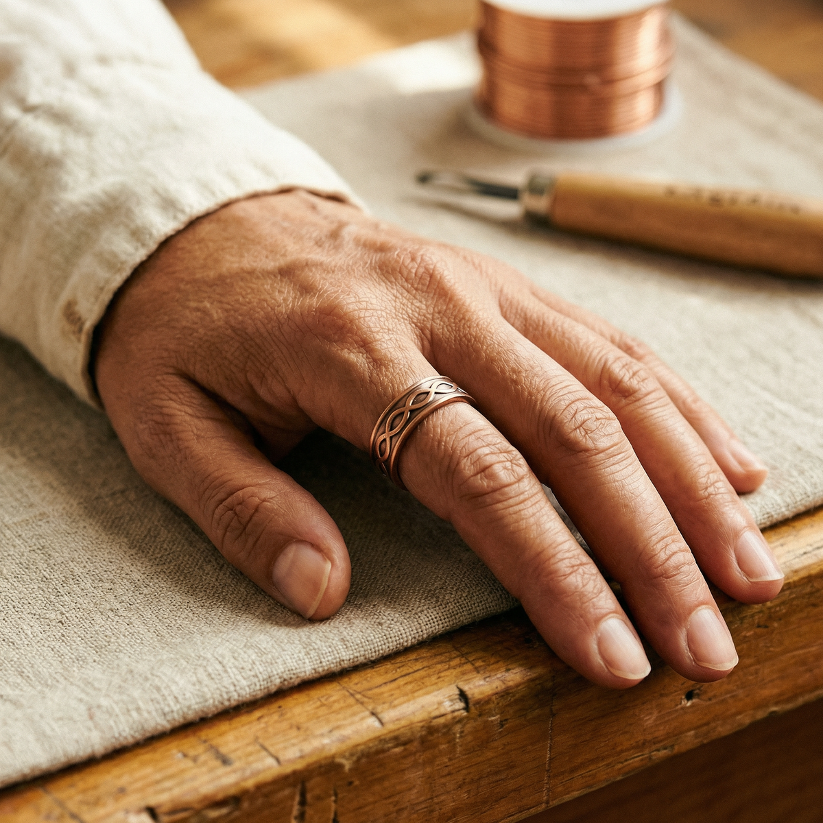 Anillo de cobre Vésica