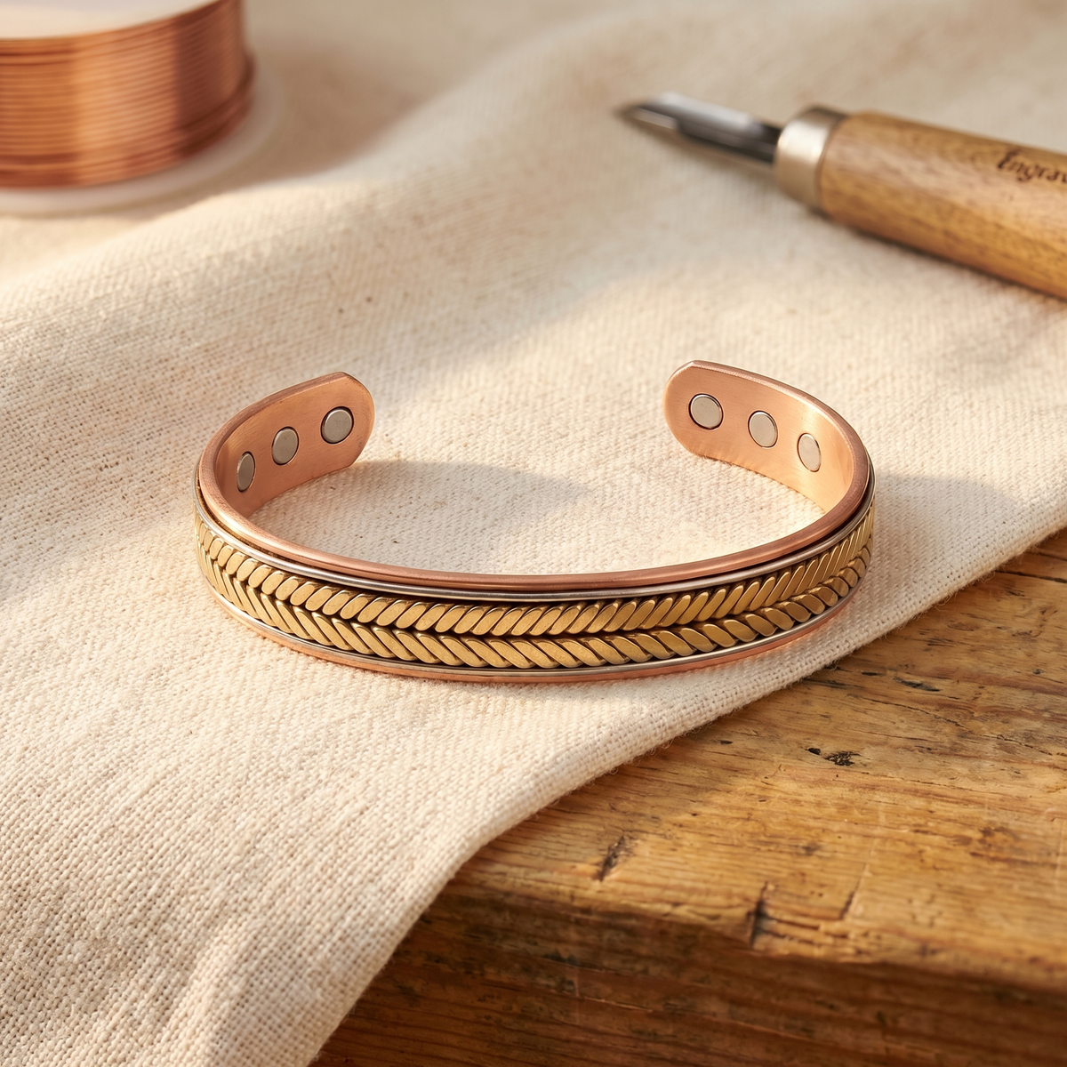 Pulsera de cobre Gavilla