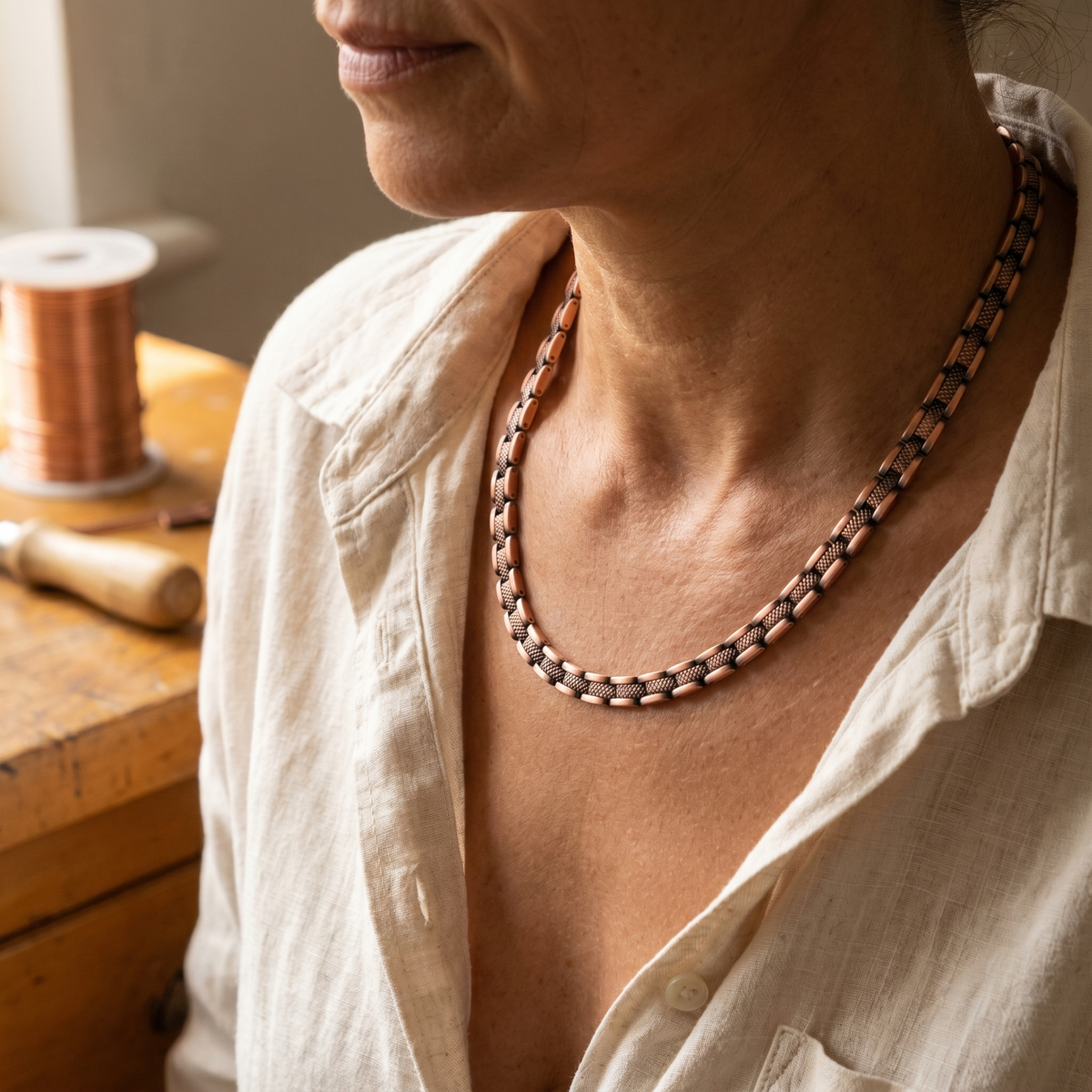 Collar de cobre Adoquín