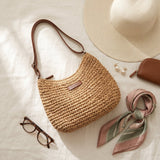 Paloma | Bolso Bandolera Trenzado – Tostado