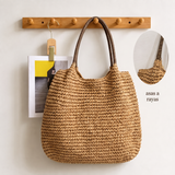 Melisa | Bolso Capazo con Asas a Rayas – Camel