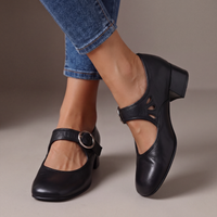 Giuseppina | Zapatos Mary Jane con tacón ancho y correa al tobillo