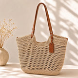 Alina | Bolso Shopper de Ganchillo Hecho a Mano – Beige Claro