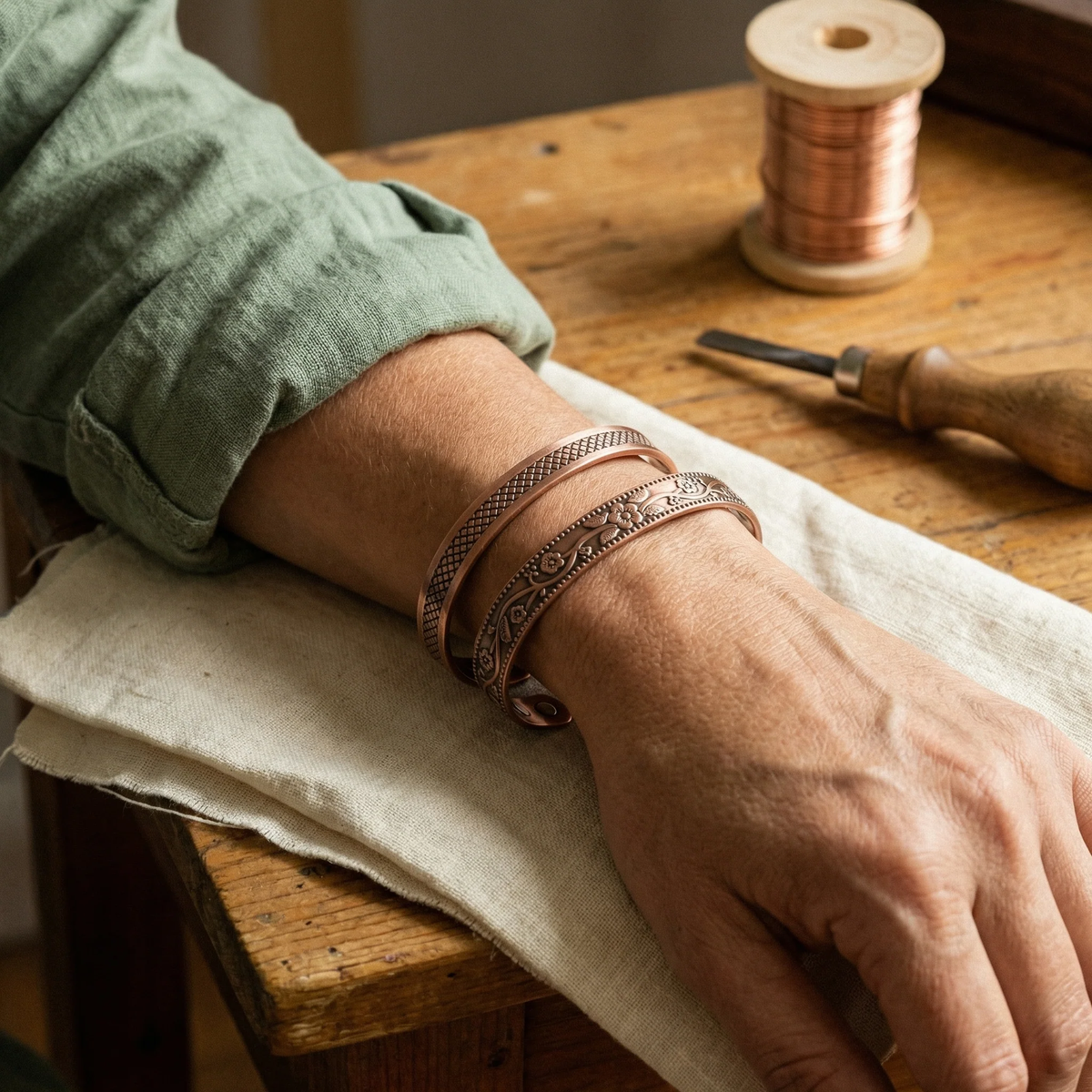 Pulsera de cobre Yunque