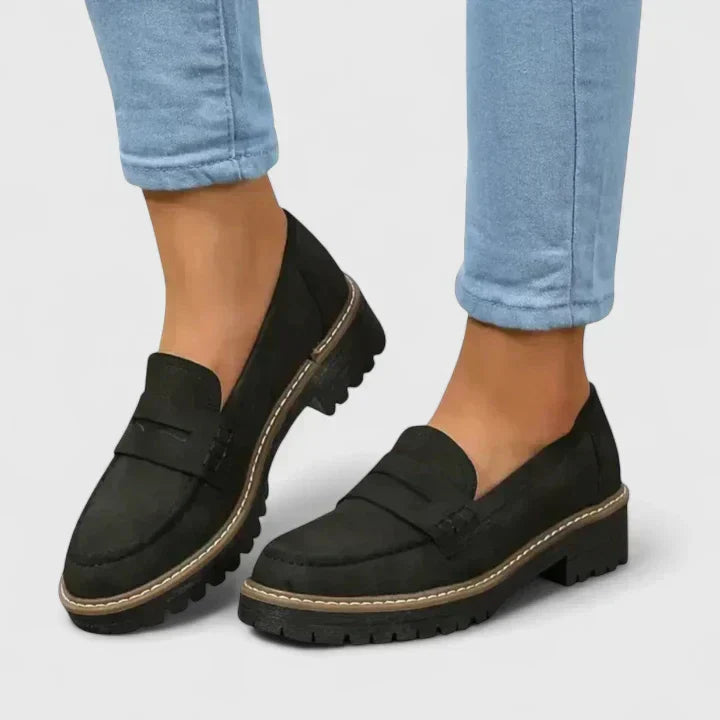 Camila | Mocasines de Suela Track con Plantilla Ergonómica