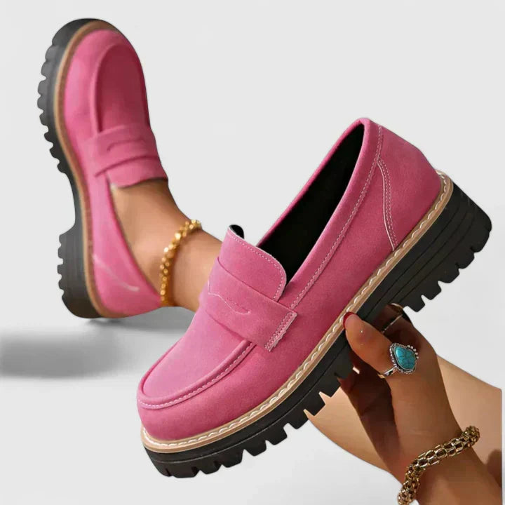 Camila | Mocasines de Suela Track con Plantilla Ergonómica