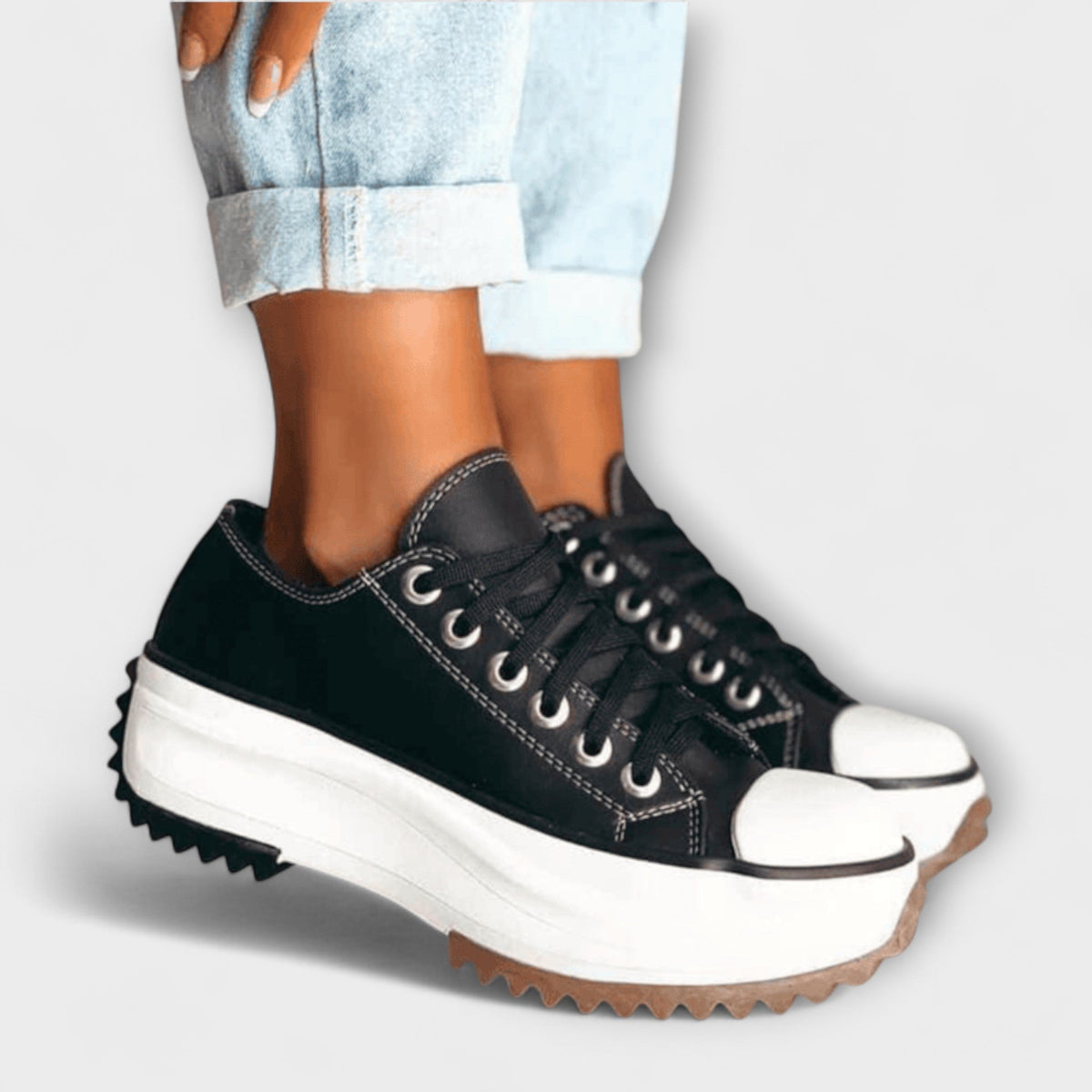 Pilar | Zapatillas de Plataforma con Suela Dentada
