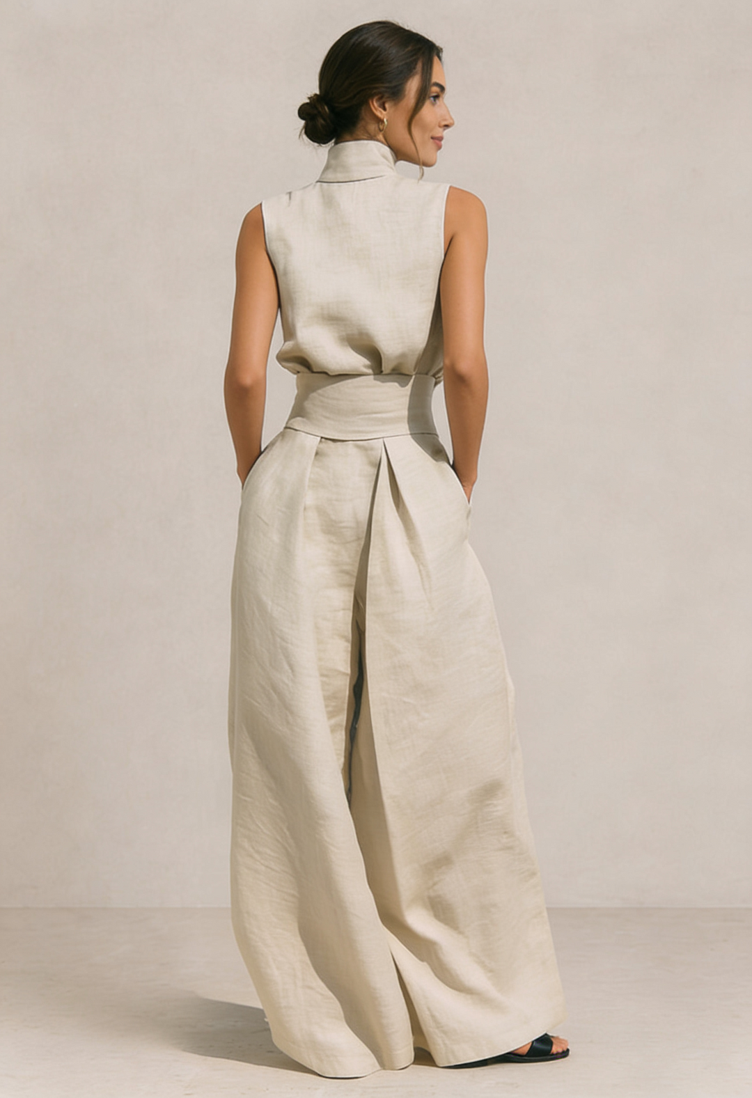 ZIRELLA | Conjunto Minimalista Completo con Pantalones Amplios