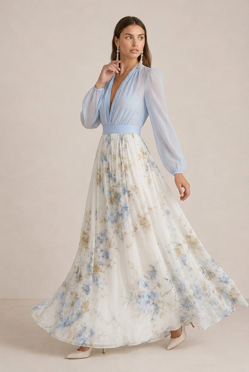 VERA | Vestido largo de flores